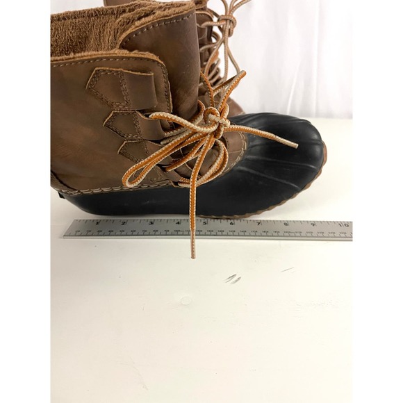 Esprit Willow Duck Boots Sz 6 Women's Brown Black Ankle - Picture 15 of 15